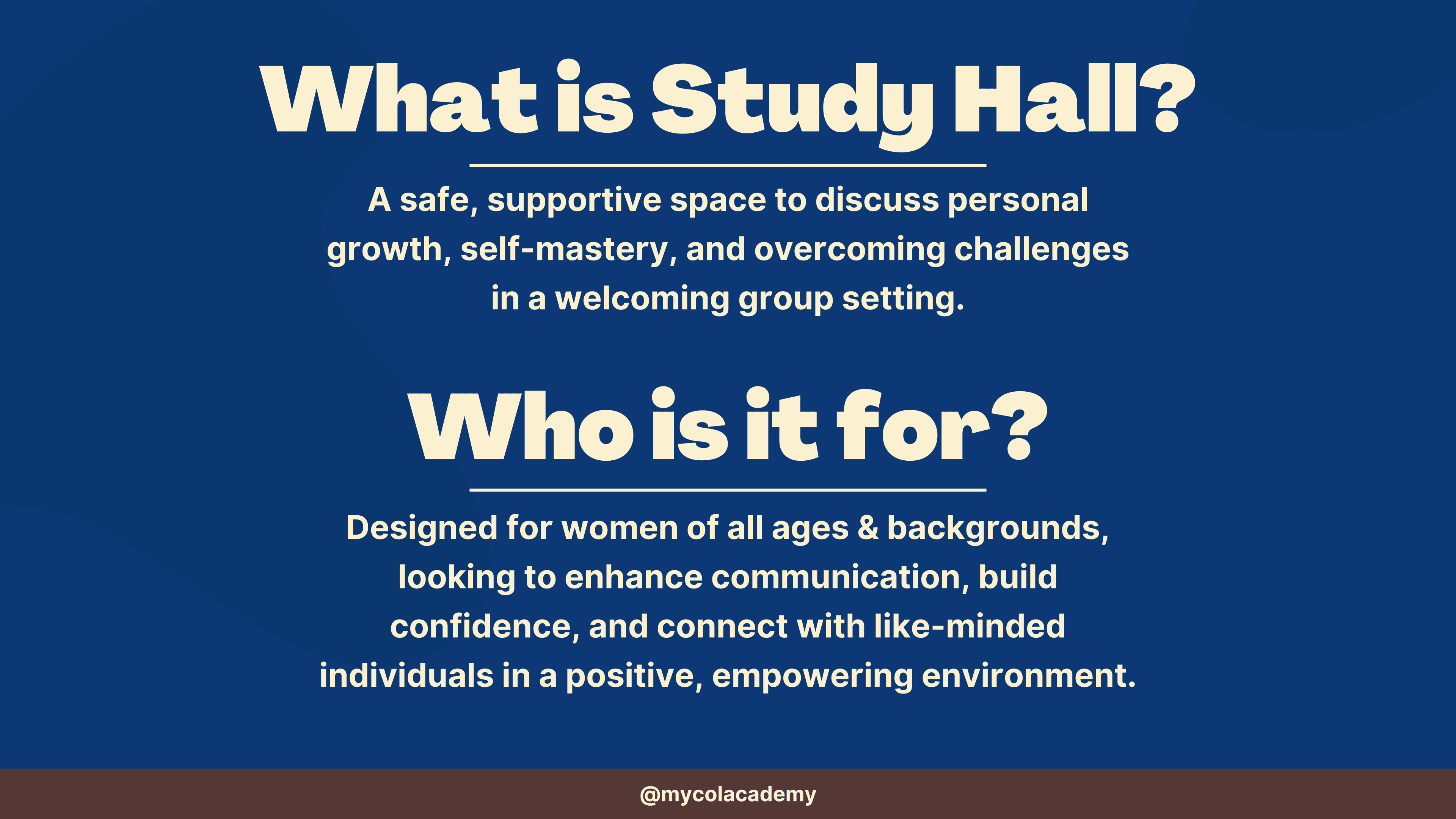 MYCA: Study Hall 002 (Live Group Call)