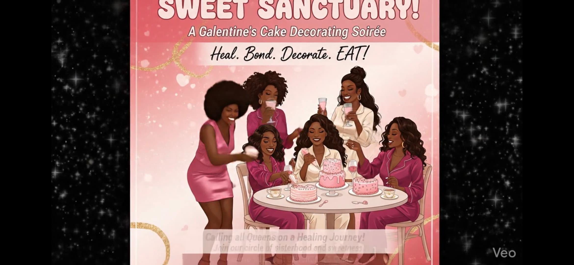 A Galentine's Cake Decorating Soirée by Pretty Sweets & Tea